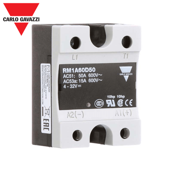 Relé SSR 50A MONOF. 3 - 32VDC 42 - 660VAC RM1A60D50