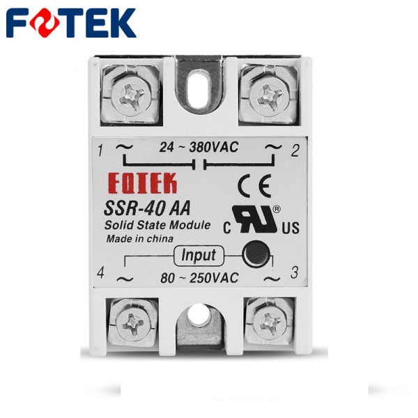 100653 Relé SSR 40A MONOF. 80 - 250VAC 24 - 380VAC SSR40AA