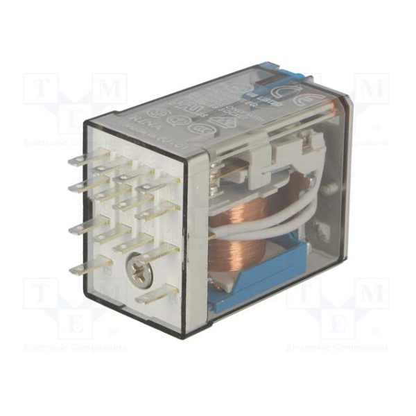 Relé 24VDC 7A 4PDT 14P 55.34.9.024.0040