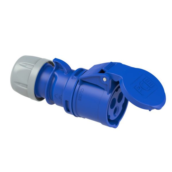 Enchufe Hembra Volante 3x16A (2P+T) IP44 250V