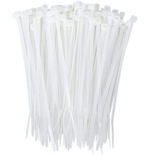 Amarras Plásticas 150 x 3,6mm Blancas (100 Unidades)