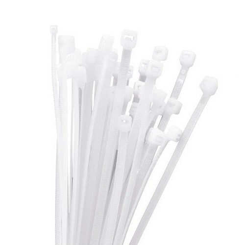 Amarras Plásticas 370 x 3,6mm Blancas (100 Unidades)