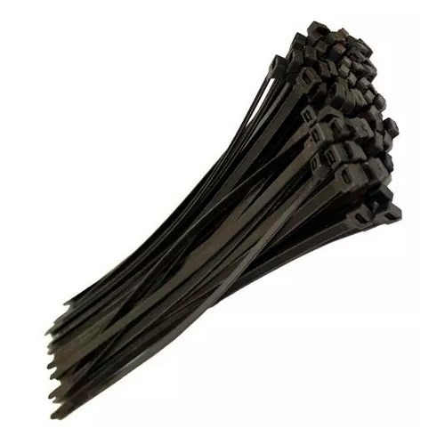Amarras Plásticas 100 x 2,5mm Negras (100 Unidades)