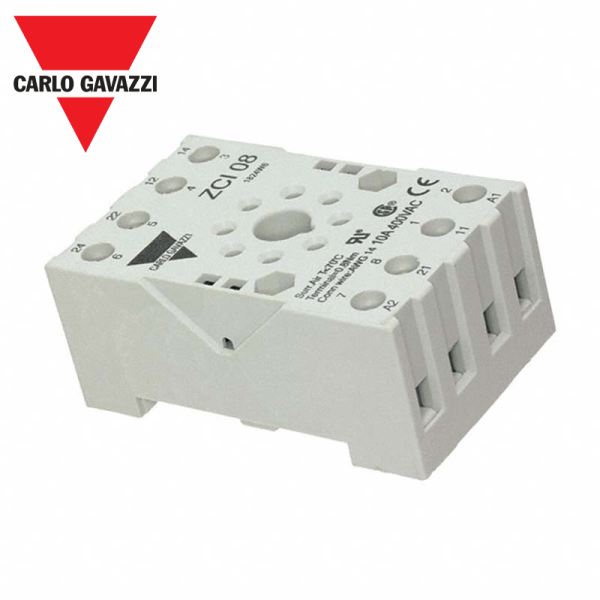 Base Relé OCTAL Riel DIN ZCI08