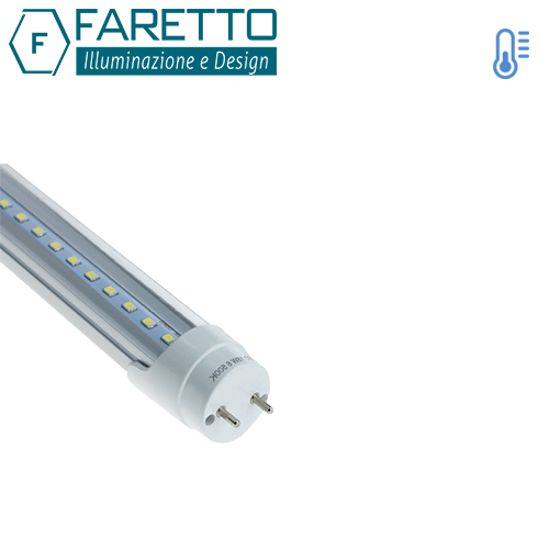 Tubo LED T8 120cm Transparente 18W Frio