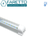 Tubo LED T5 120cm Transparente 18W Frio con Base