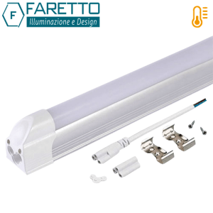 Tubo LED T8 60cm Empavonado 9W Cálido con Base (F)