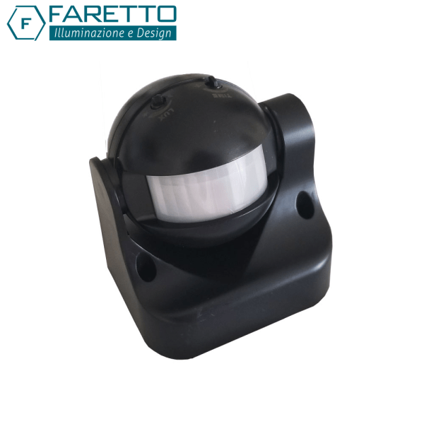 Sensor de Movimiento 180° Negro