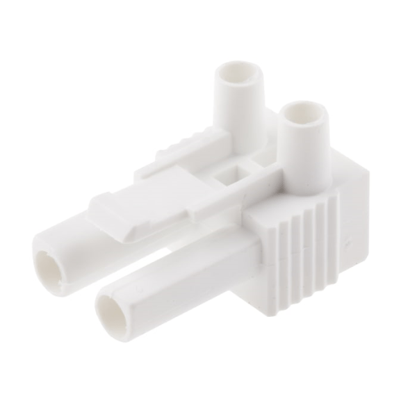 300107 Conector Macho 2P M9-02 Blanco 400V/16A