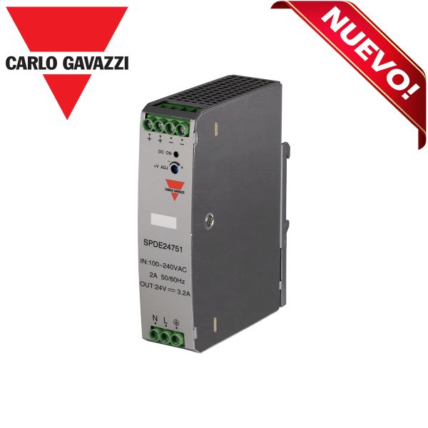 Fuente de Poder Riel DIN 24V 3.13A 100/240 VAC SPDE24751