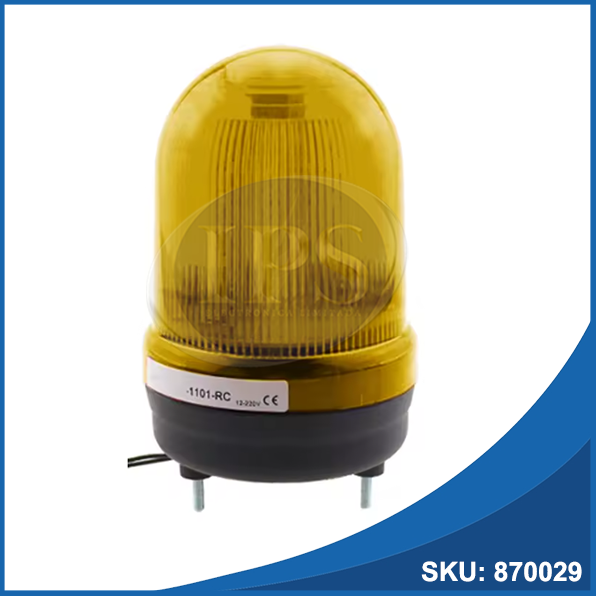 Baliza Amarilla Multi con Sonido 12-24V / 220VAC