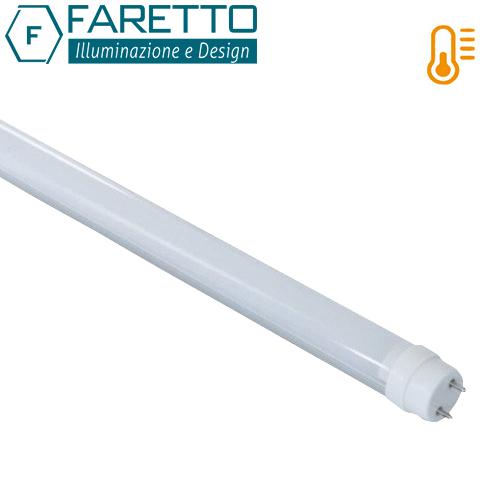 Tubo LED T8 60cm Vidrio 10W Calido (F)