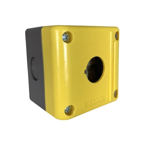 Caja PVC Autoextinguible 1 Perforación IP54 Amarillo