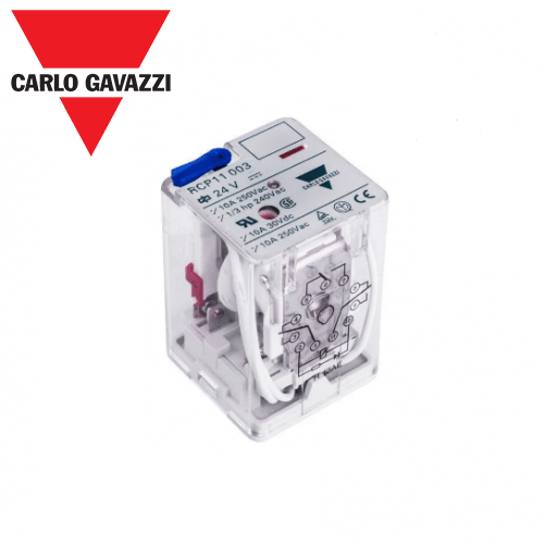 Relé 3PDT 24VDC 10A Undecal RCP1100324VDC