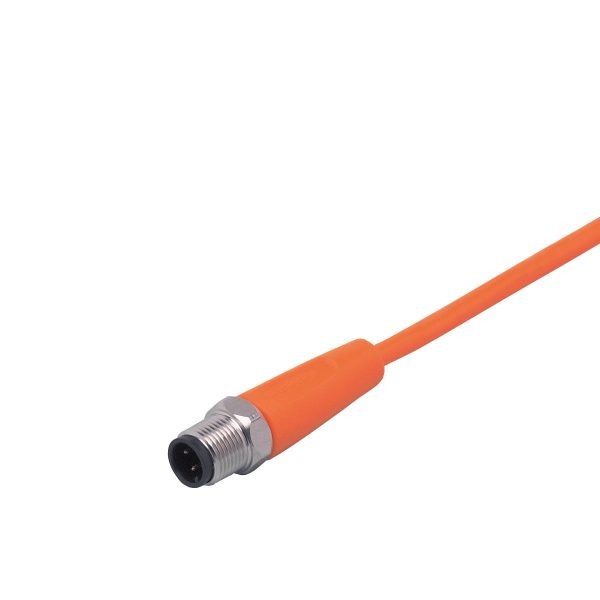 Conector M12 Recto 4H 5mts Macho Naranja