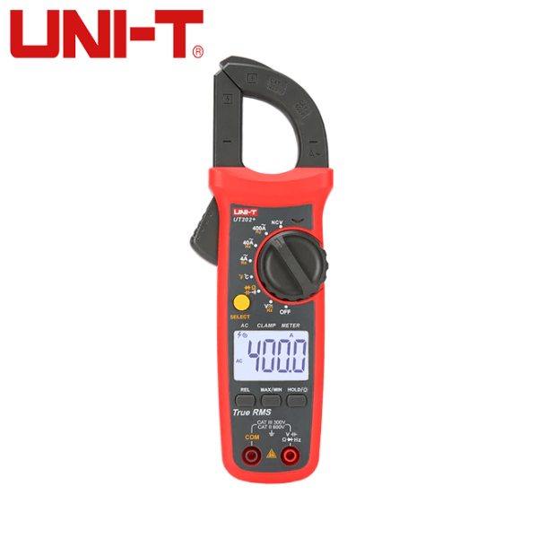 Amperímetro de Tenaza 400A AC UT202+