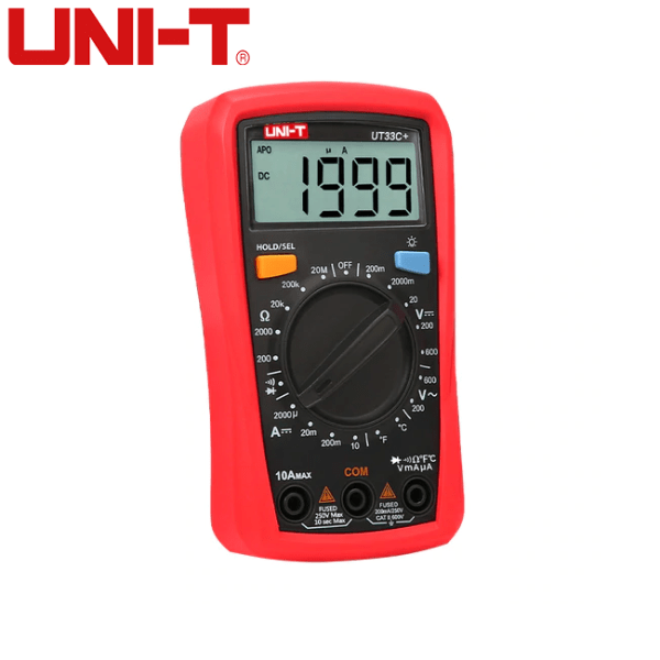 Tester Digital 600V AC/DC 10A UT33C+