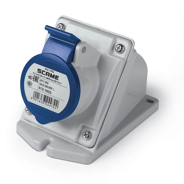 Enchufe Hembra S/Puesto 2P+T IP44 16A 200-250V SCAME