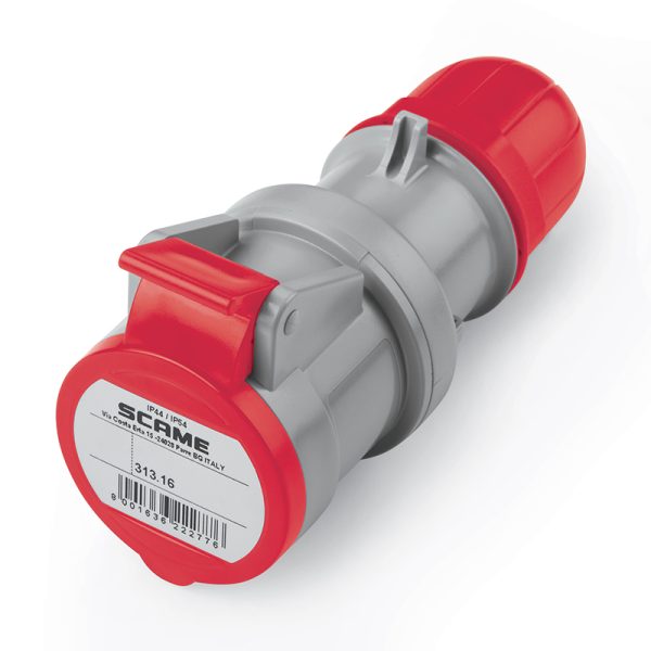 Enchufe Hembra Volante 3P+T IP44 16A 380-415V SCAME