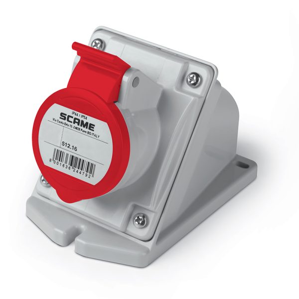 Enchufe Hembra S/Puesto 3P+N+T IP44 16A 346-415V SCAME