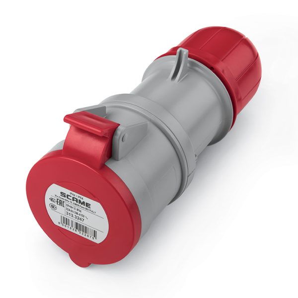 Enchufe Hembra Volante 3P+N+T IP44 32A 346-415V SCAME