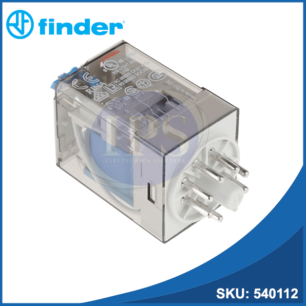 Relé 24VDC 10A DPDT OCTAL 60.12.9.024.0040