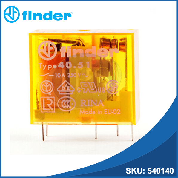 Relé 230VAC 10A SPDT 5P 40.51.8.230.0000