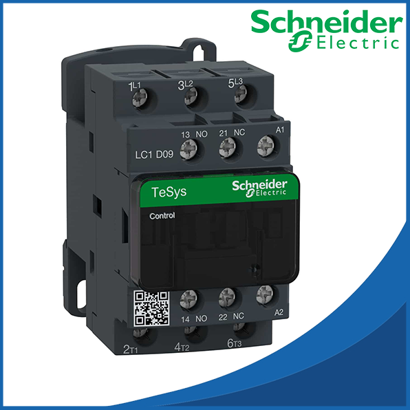 Contactor 9A 3P Tesy 24VAC  1NO/1NC LC1D09B7