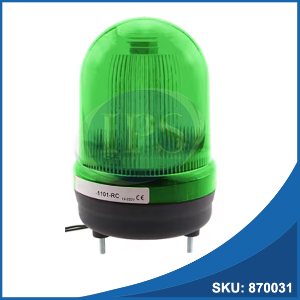 Baliza Verde Multi con Sonido 12-24V / 220VAC